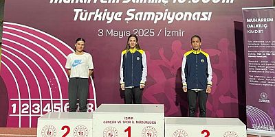 Muşlu Milli atlet Derya Kunur, Türkiye üçüncüsü oldu