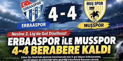 Muşspor’dan Erbaa’da 4-4’lük Gol Düellosu