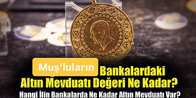 Muşun Bankalardaki Altın Mevduatı Değeri Ne Kadar? 