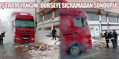 Park Halindeki Tırda Yangın Paniği