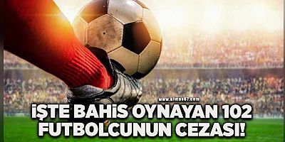 PFDK’dan Bahis Soruşturmasında 102 Futbolcuya Ceza