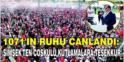 Şimşek'ten coşkulu kutlamalara teşekkür