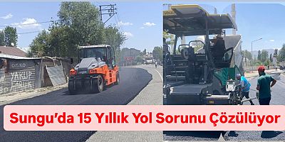 Sungu’da 15 Yıllık Hasret Bitiyor: 3 Bin Metrelik Ana Cadde Asfaltlanıyor