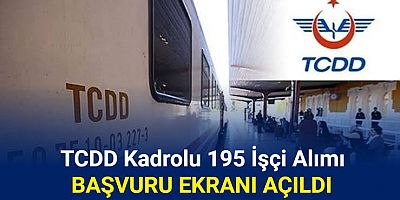 TCDD 195 Kadrolu İşçi Alımı Başladı! İşte Başvuru Şartları ve Detaylar