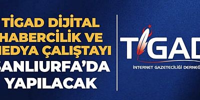 TİGAD Dijital Habercilik ve Medya Çalıştayı Şanlıurfa’da Düzenleniyor