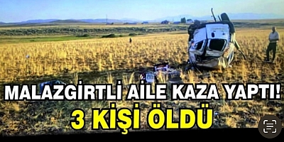 Trafik Kazası, 3 kişi öldü, 1 kişi yaralandı.