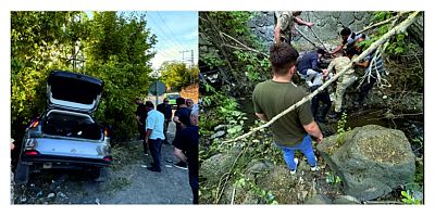 Trafik kazası iki yaralı 