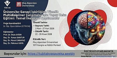 TÜBİTAK DESTEKLİ YAPAY ZEKA EĞİTİMİ İÇİN BAŞVURULAR BAŞLADI