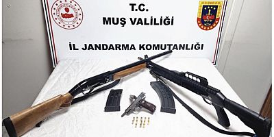 Varto’da Ruhsatsız Silah Ele geçirildi: 3 Şüpheli Gözaltında