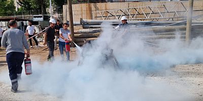 VEDAŞ Muş İl Müdürlüğü’nde Yangın Tatbikatı Gerçekleştirildi