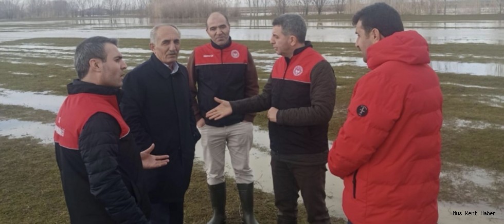 Taşkın sular tarım arazilerine zarar verdi